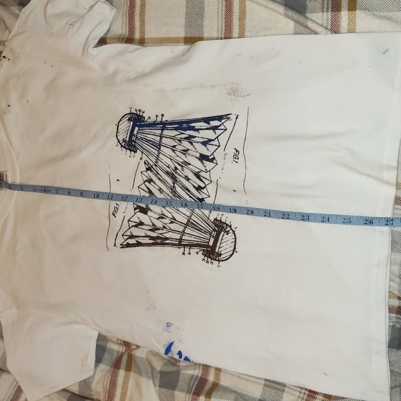 Badminton 🏸 Screen Printed Art Tee Size S Unisex - Picture 3 of 11